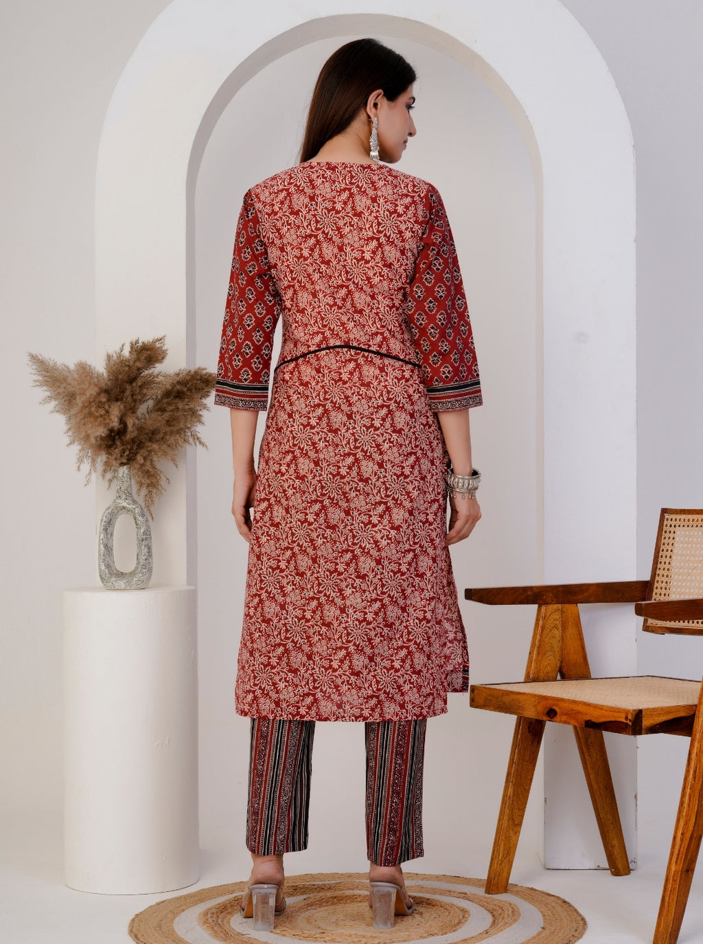 Women’s Cotton Printed Kurta Set with Dupatta