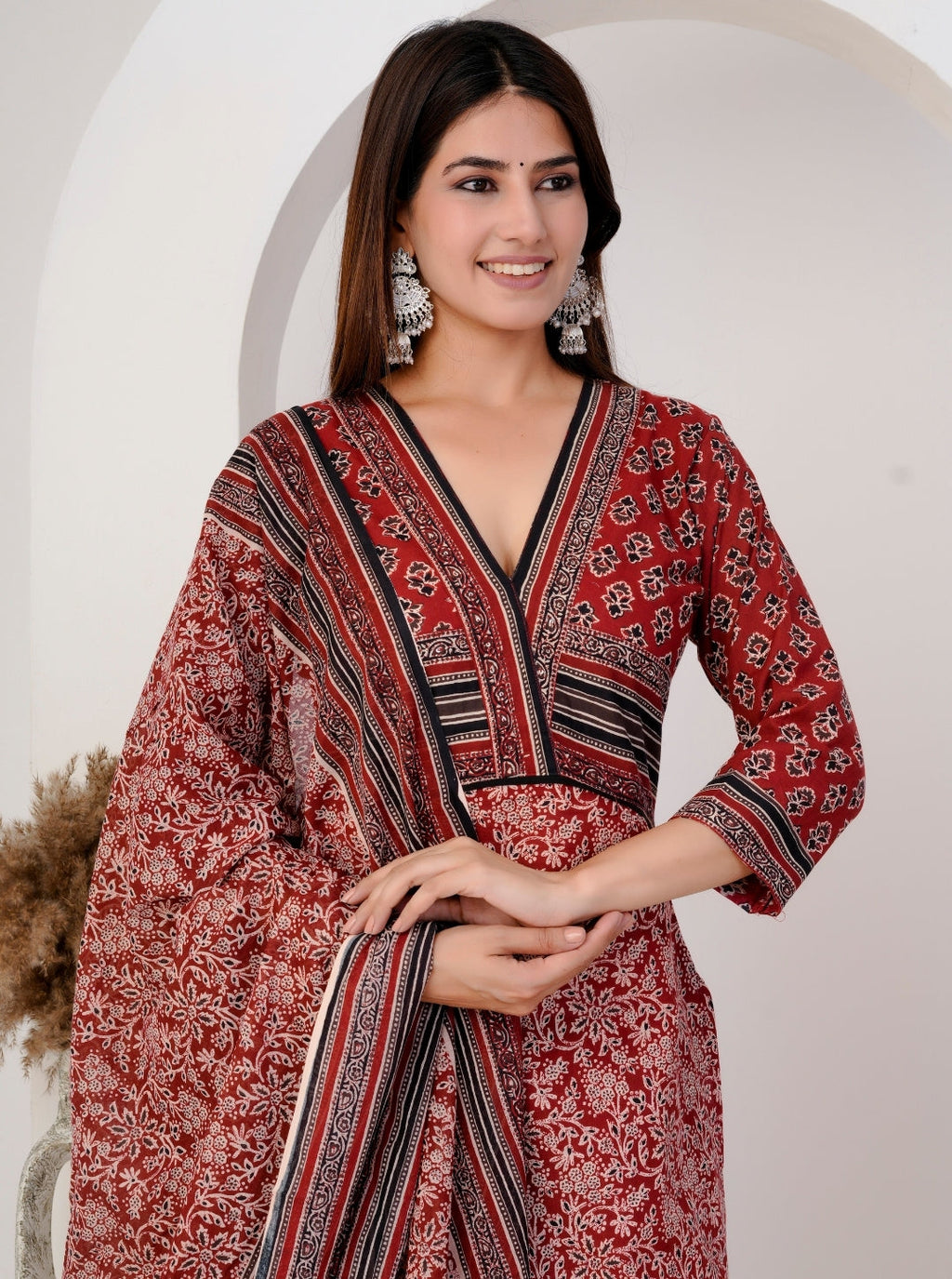 Women’s Cotton Printed Kurta Set with Dupatta