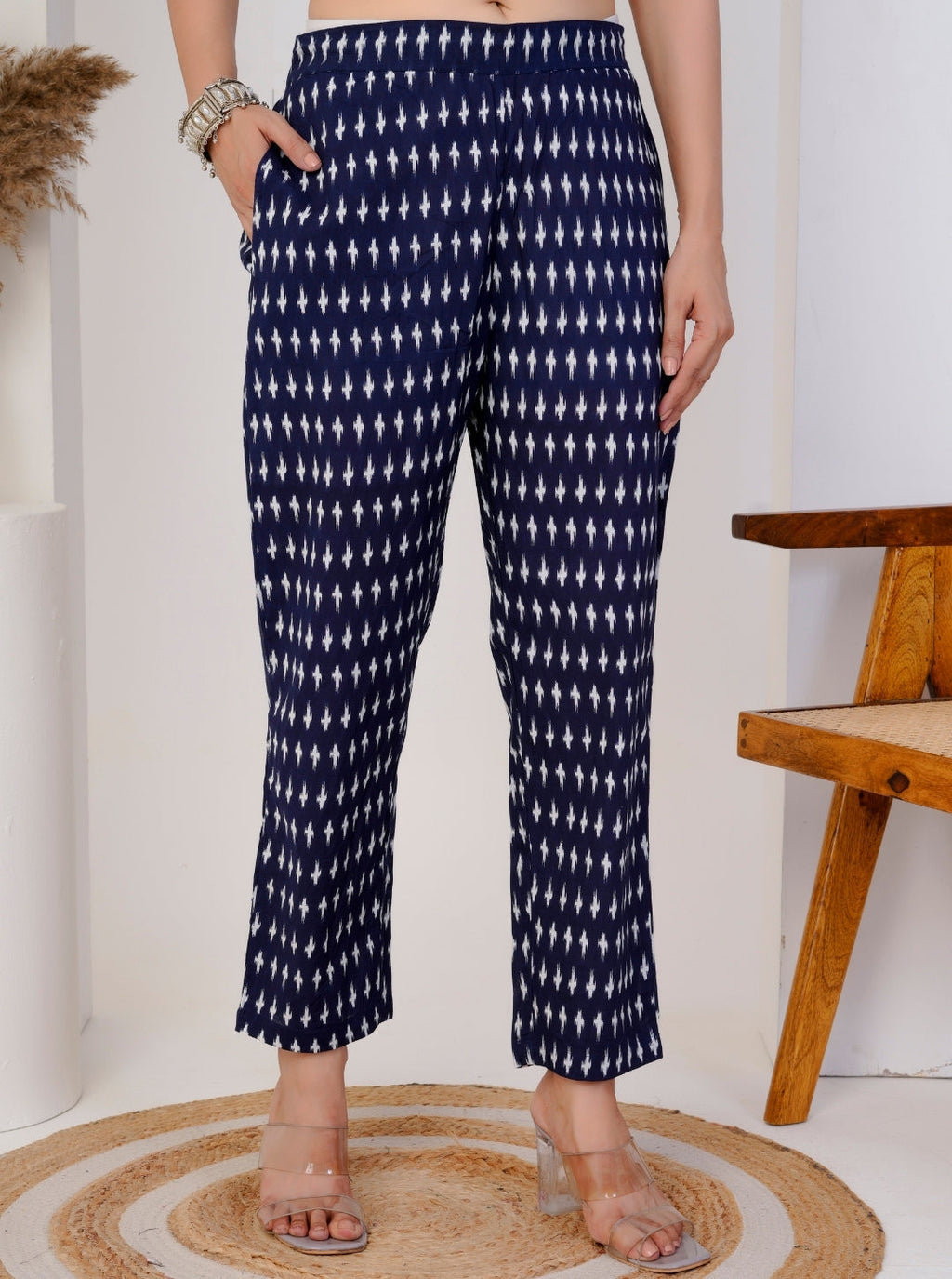 Indigo Handblock Printed Cotton Kurta Set with Dupatta for Women - Comfortable Ethnic Wear